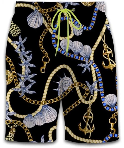 Board Shorts Skull Octopus Men's Fashion Printing Leisure Beach Shorts Colorful Beach Pants - Color-6 - CD19CLN2M24