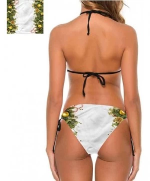 Bottoms One Piece Swimwear Christmas- Traditional Holiday- Trendy- Sexy - Multi 07-two-piece Swimsuit - CP19E732TCI