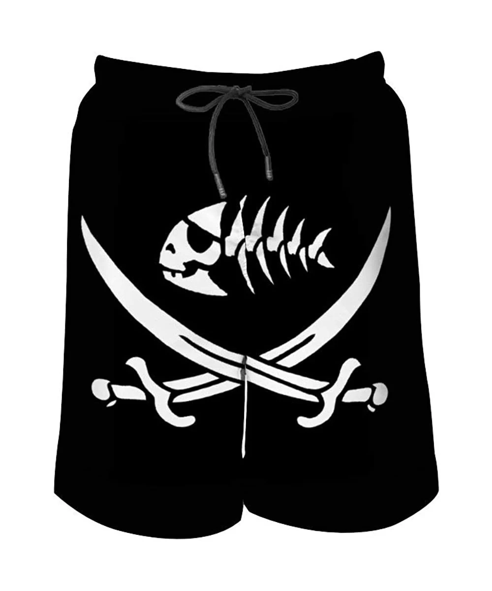 Board Shorts Beach Shorts Rustic USA Gadsden Flag Don't Tread On Me Men's Hawaiian Beach Shorts Swim Trunks Quick Dry Surf Ba...