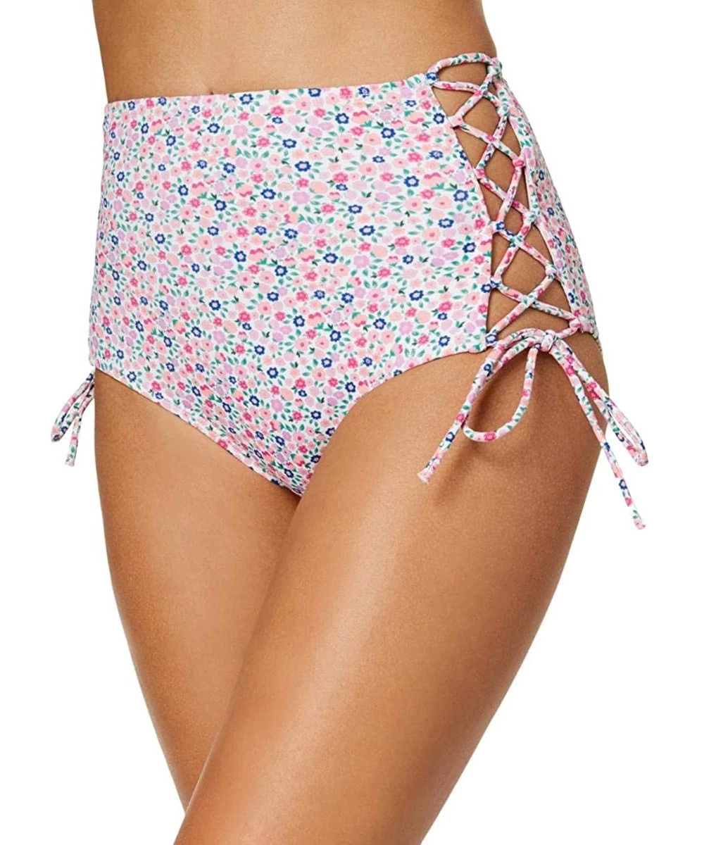 Bottoms Womens Stella High Waist Floral Bikini Swim Bottom - Pink - C118TWK85M9