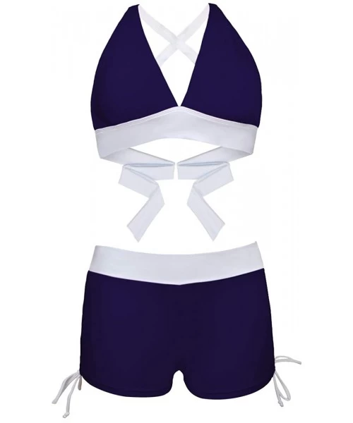 Sets Bathing Suits for Women - Navy - C4199AGLRN4