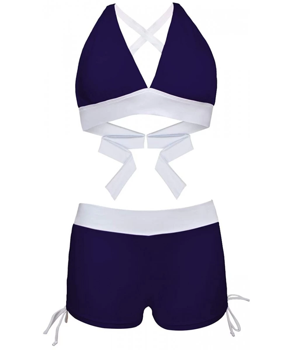 Sets Bathing Suits for Women - Navy - C4199AGLRN4