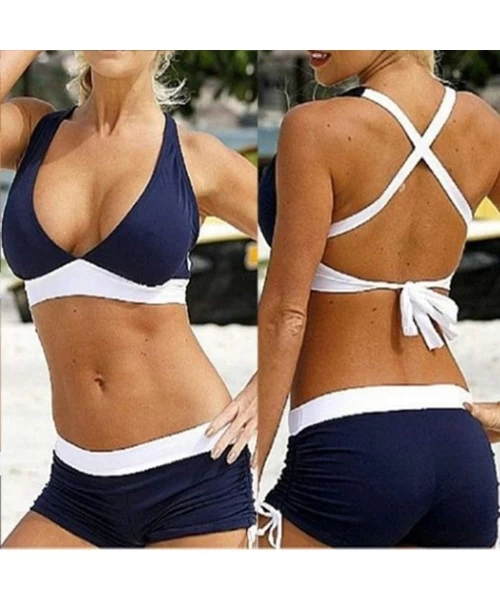 Sets Bathing Suits for Women - Navy - C4199AGLRN4