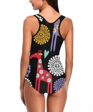 One-Pieces Unique Custom One Piece Swimsuit Swimwear Bathing Suit for Women Juniors (XS-3XL) - Multi 4 - CQ18EMWGCWS