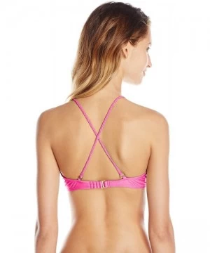 Tops Women's Borrachera De Mar Zig Zag Cut-Out Bra Bikini Top - Too Hot Miami - C611PEMIIQT