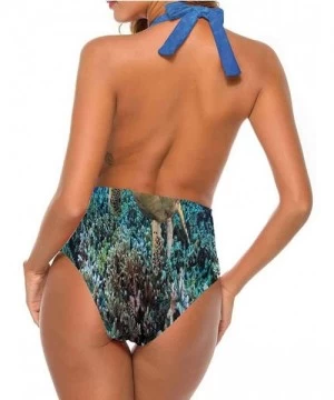 Cover-Ups Thong Triangle Bikini Set Cheerful Smiling Characters for You or As A Gift - Multi 25 - CL19CA55QM2