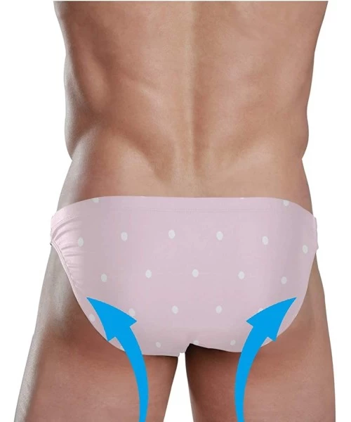 Briefs Swim Brief Bikini Summer Beach Bikini for Men Swim Underwear Sports - Flamingos Pink - CB18WOS82O0