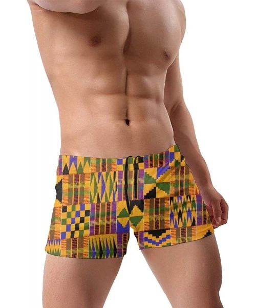 Racing Men's Swim Trunks Bohemian Cloth Quick Dry Swim Boxers Soft Comfy Swim Trunks Briefs - CC19E8Q7ASE