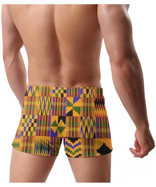 Racing Men's Swim Trunks Bohemian Cloth Quick Dry Swim Boxers Soft Comfy Swim Trunks Briefs - CC19E8Q7ASE