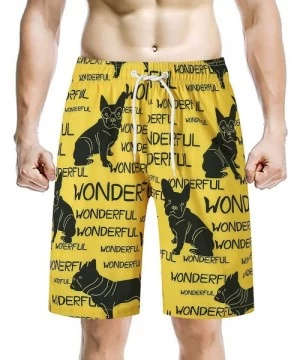 Board Shorts Mens Swim Trunk- Quick Dry Bathing Suit- Summer Beach Board Shorts - Dog Lover - CK19D38YS4C