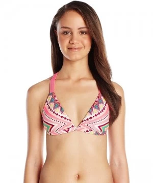 Tops Junior's Byron Bay Flare Halter Bikini Top - Fabulush Multi - CX1270002L1