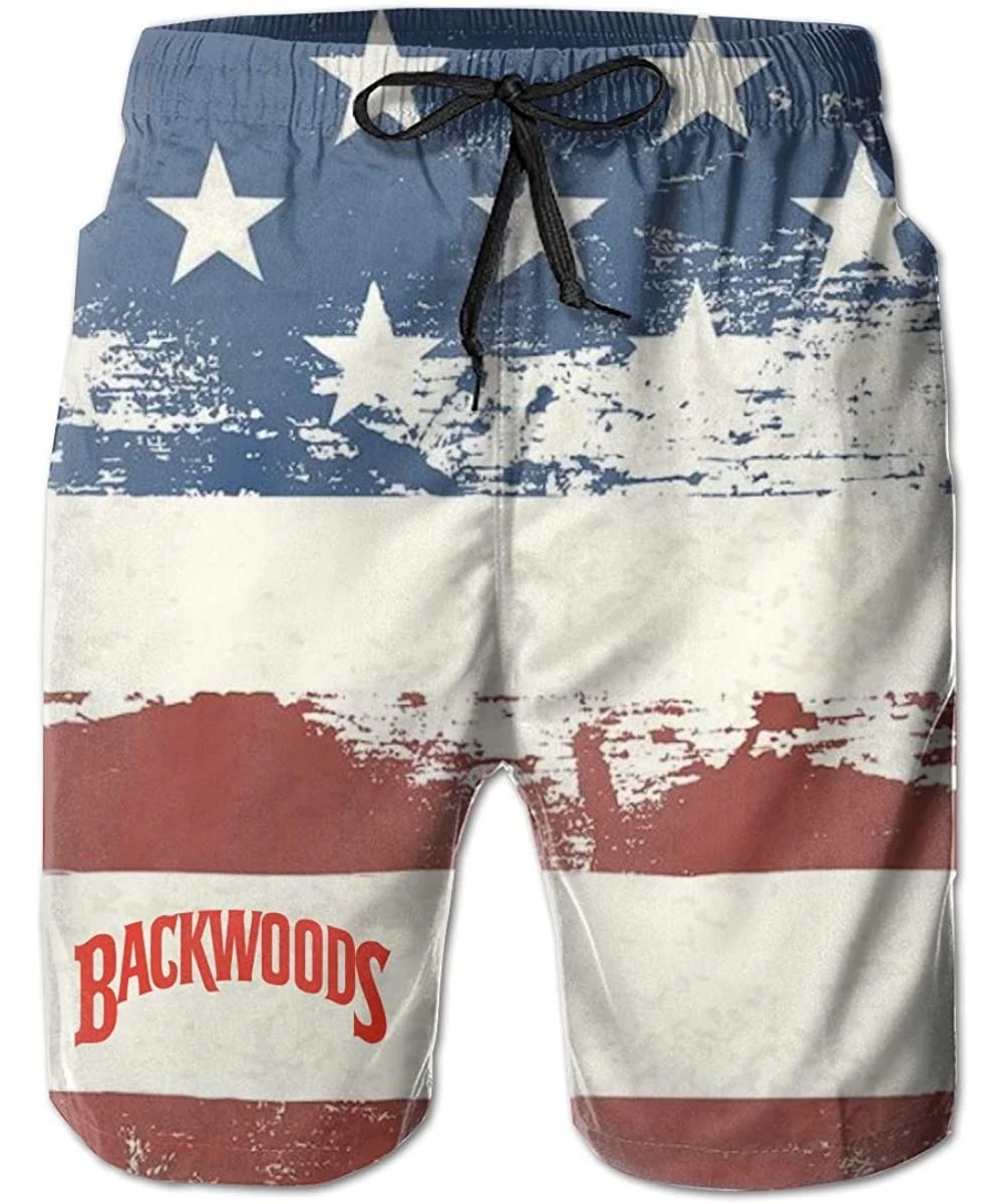 Board Shorts Backwoods Blunts Woods Man Summer Beach Shorts-Casual ShortsBeach Shorts Fit Performance Shorts - White10 - CM19...