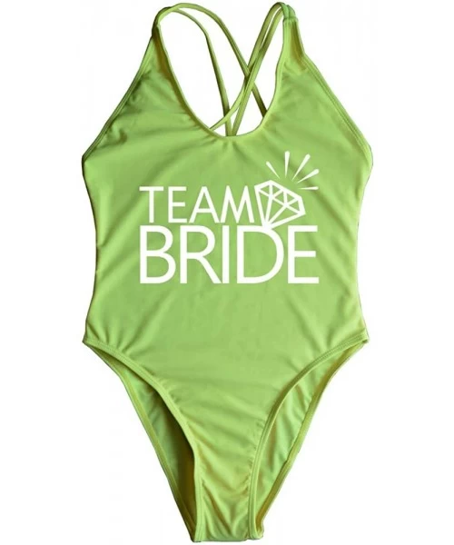 One-Pieces Wife of The Party Swimsuit Bridal Wifey Bride Swimming Costume Monokini Swim 90S 80S Strappy Back Personalised - T...