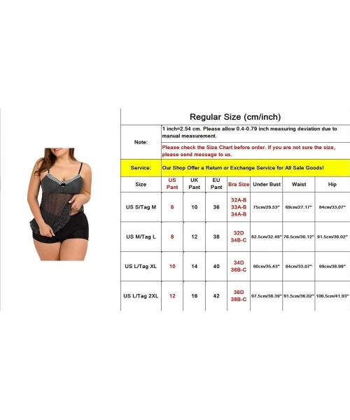 Tankinis Polka Dots Print 2 Piece Tankini for Women - Black - CN196EGX5EE