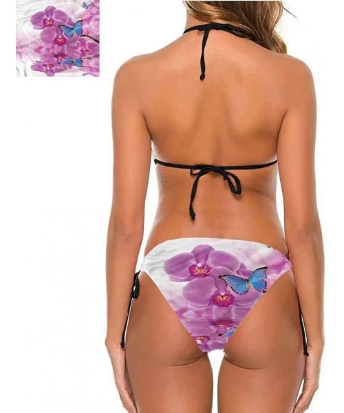 Bottoms Bathing Suit Butterflies- Nature Botanic Spring Comfortable- Cute and Sexy - Multi 02-two-piece Swimsuit - CZ19E70HE8H