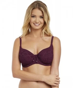 Tops Women's Sundance Underwire Sweetheart Bikini Top - Black Cherry - CH18D0DX0M3