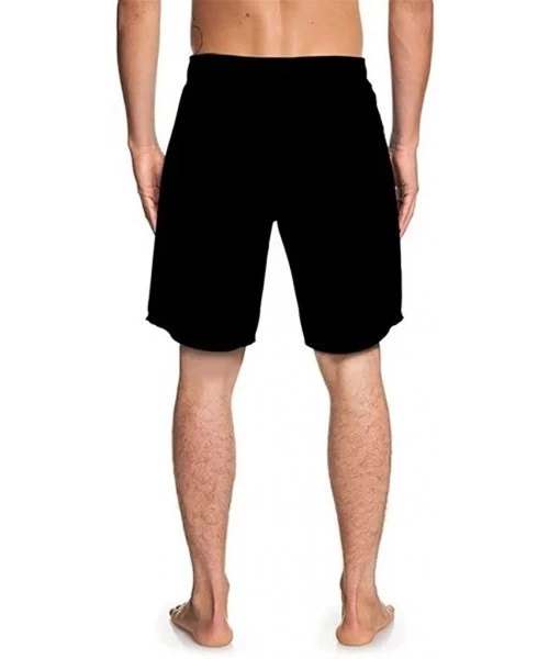 Board Shorts Mens Funny Swim Trunks 3D Cock Graphic Print Quick Dry Surf Beach Board Shorts with Drawstring - D-black - CB19D...