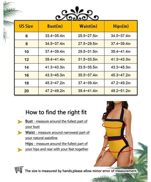 One-Pieces Women's Slimming Halter One Piece Swimsuits Color Block Tummy Control Swimwear Plus Size Bathing Suits Floral Prin...