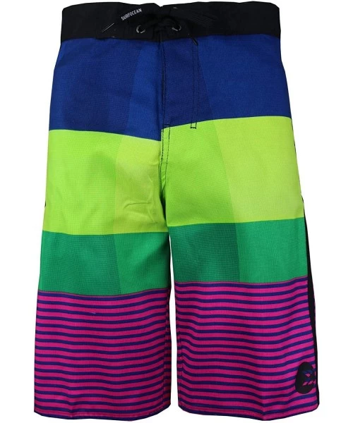 Board Shorts Beach Sport Swimwear Bathing Suit Trunks Board Shorts - 510 Fuchsia - CK18GW73C89