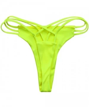 One-Pieces Thong Bikini one Piece Women Sexy Bottoms Jamaica Swimsuit Swimwear Cheeky Swim Trunks Teens Ladies 2018 - Fluores...