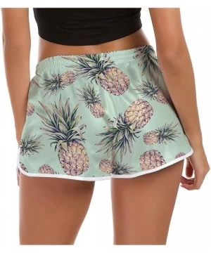 Board Shorts Women's Drawstring Board Shorts Quick Dry Stretch Novelty Patterns Swimsuits Swimwear Bottoms S XXL A2 pineapple...