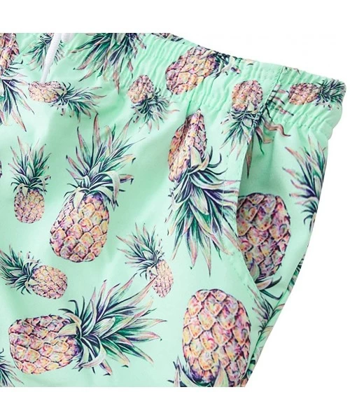 Board Shorts Women's Drawstring Board Shorts Quick Dry Stretch Novelty Patterns Swimsuits Swimwear Bottoms S XXL A2 pineapple...