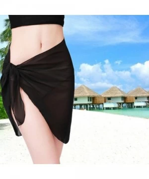 Cover-Ups Women Beach Sarong Wrap Swimsuit Cover Ups Swimwear Skirt - Chiffon Pareo Bathing Suit Skirt Bikini Short Long Cove...