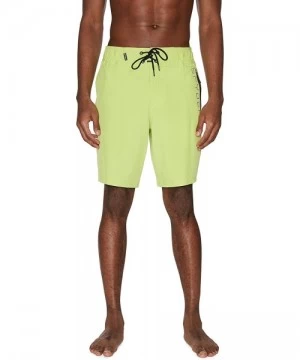 Board Shorts Men's Hydro Series Laser-Cut Boardshorts - Quick Dry Lightweight Swimwear - Lime - CH193O5HH5S