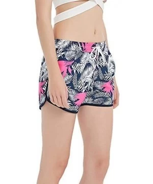 Board Shorts Cartoon Sharks Swimming Women's Board Shorts Beachshort Swim Slim Trunks with Side Pockets - Big Shark Fish - C6...