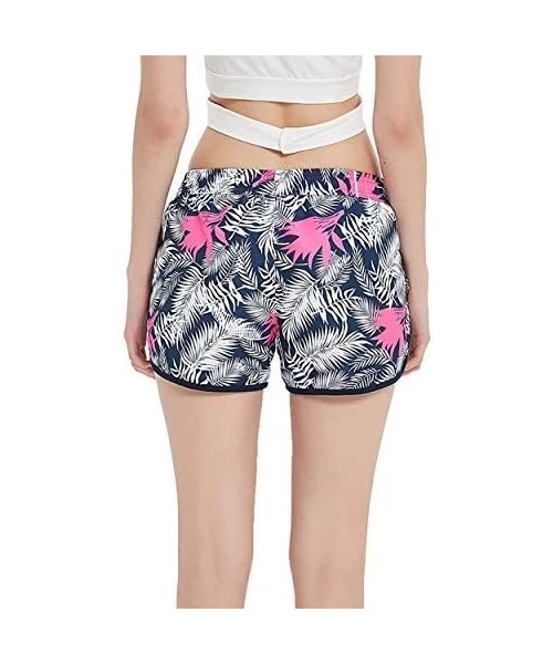 Board Shorts Cartoon Sharks Swimming Women's Board Shorts Beachshort Swim Slim Trunks with Side Pockets - Big Shark Fish - C6...