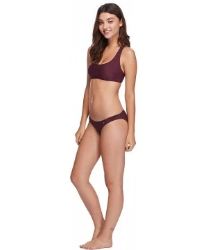 Tankinis Women's Smoothies Flirty Surf Rider Solid Bikini Bottom Swimsuit - Porto - CQ1869CNZCN