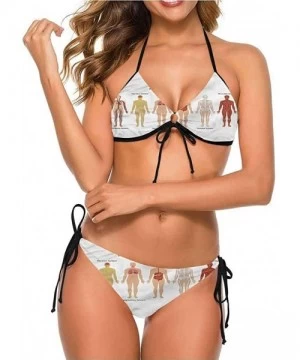 Bottoms Stunning Bathing Suit House- Wooden House in The Forest Very Unique and So Cute - Multi 03-two-piece Swimsuit - CZ19E...