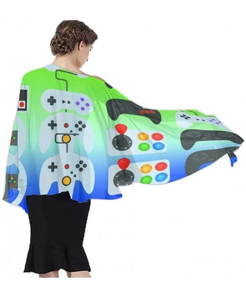 Cover-Ups Women's Swimwear Cover Ups- Summer Vacation Beach Sarong Soft Shawl Wrap - Video Game Weapon Funny Gamer - CU19C4GU2E7