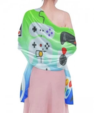 Cover-Ups Women's Swimwear Cover Ups- Summer Vacation Beach Sarong Soft Shawl Wrap - Video Game Weapon Funny Gamer - CU19C4GU2E7