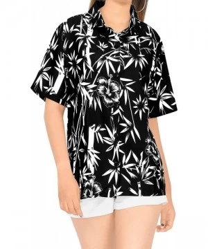 Cover-Ups Women's Summer Tropical Tunic Hawaiian Beach Shirt Swimwear Work from Home Clothes Women Beach Shirt Blouse Shirt C...