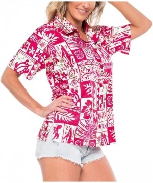 Cover-Ups Women's Summer Tropical Tunic Hawaiian Beach Shirt Swimwear Work from Home Clothes Women Beach Shirt Blouse Shirt C...