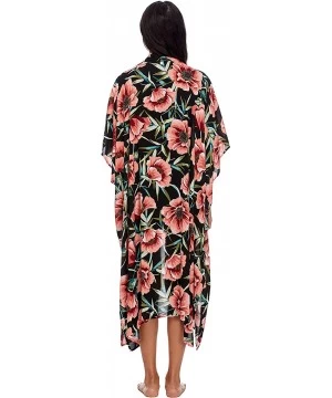 Cover-Ups Women's Amun Rayon Kimono Cover Up - Sipura Floral Print - CM18I02QD22