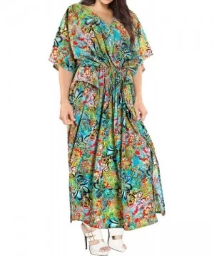 Cover-Ups Women's One Size Kaftan Wedding Dresses Sleepwear Cover Ups Drawstring - Multicolor_k264 - CH17X6RLY72