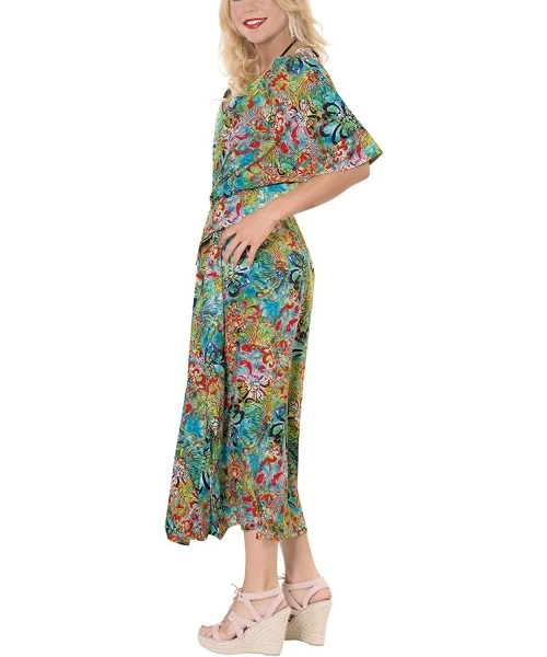 Cover-Ups Women's One Size Kaftan Wedding Dresses Sleepwear Cover Ups Drawstring - Multicolor_k264 - CH17X6RLY72