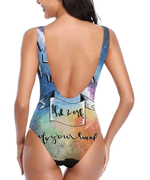 One-Pieces Womens Swimwear One Piece Swimsuit Sexy Biniki Backless Bath Suit Monokini - Color1 - CQ199RO58AZ