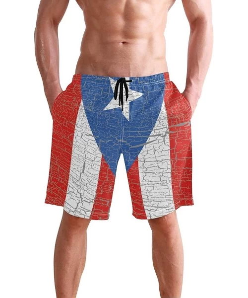 Board Shorts Colorado Flag Mountain Village Day Swim Trunks Summer Beach Shorts Pockets Boardshorts Men Mesh Lining - Puerto ...