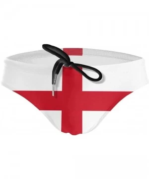 Briefs Men's Swimwear Briefs Swim Trunk Sexy Soft Triangle Thong Bikini Swimsuit Flag of Maryland - Flag of England 18 - C919...