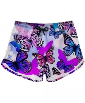 Board Shorts Women's Floral Pattern Beach Shorts Quick Dry Swim Trunks with Pockets - Pattern 04 - CL18Q0RDN59