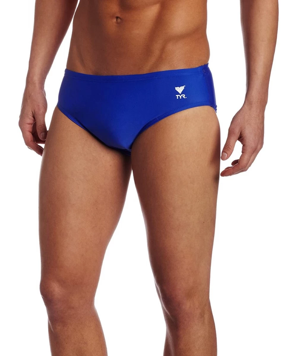 Briefs Sport Men's Solid Racer Swim Suit - Royal - CL111DTQZ1R