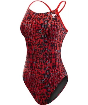 Racing Women's Petra Cutoutfit Swimsuit - Red - CU12KAYQQO5