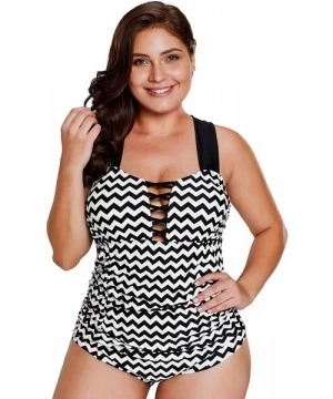 Sets Women One Piece Swimsuit Plus Size Mesh Swimdress Tankini Bathing Suit Swimwear Tummy Control Skirt Bikini Set - Sexy St...