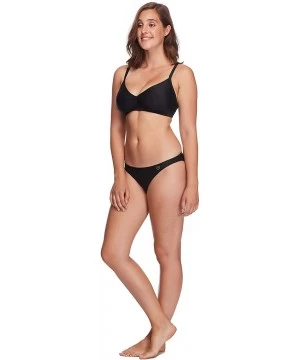 Sets Women's Smoothies Drew Solid D- DD- E- F Cup Bikini Top Swimsuit - Black - CH18HWOCEU7