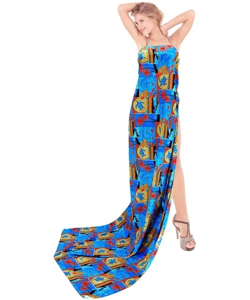 Cover-Ups Men Full Loungewear Sarong Beach Blanket Pareo Wrap Lungi Tie Holiday A - Blue_v73 - CI11LJKO8WN