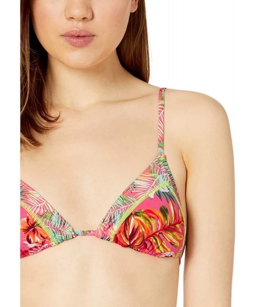 Sets Women's Triangle Hipster Bikini Swimsuit Top - Pink//Flor-all Or Nothing - CP18I3SS8NQ