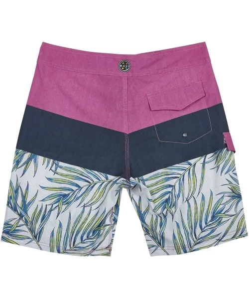 Board Shorts Mens Pismo 4-Way Stretch Boardshort - Pink - C318GRWWIGA